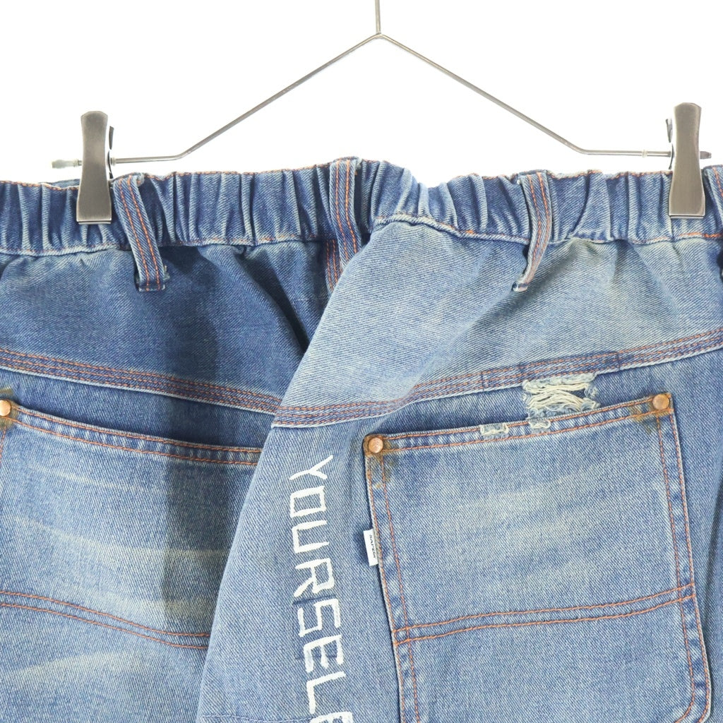 SAPEur(サプール) スニコン名古屋限定 デニムペインターパンツ リメイクジーンズ インディゴ