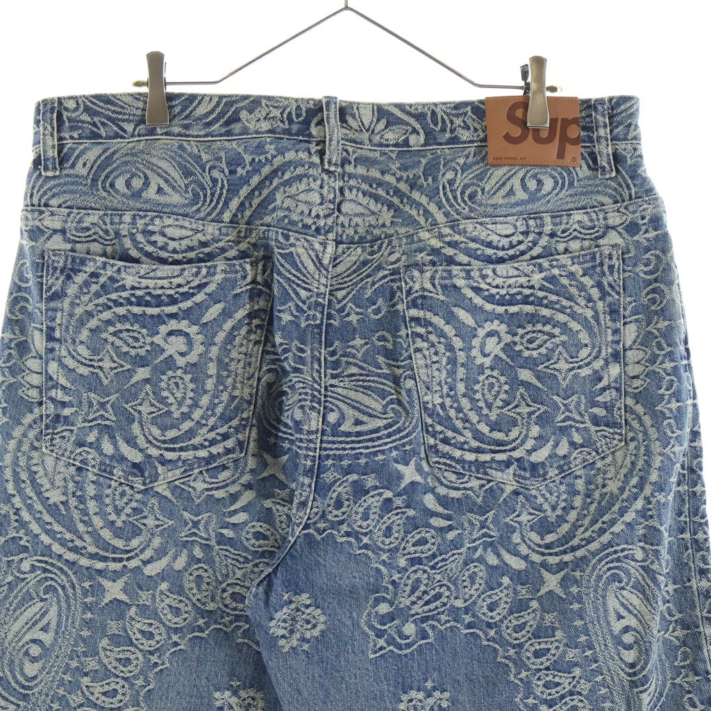 SUPREME(シュプリーム) 25SS Bandana Jacquard Baggy Jean バンダナジャカードバギージーンズ インディゴ