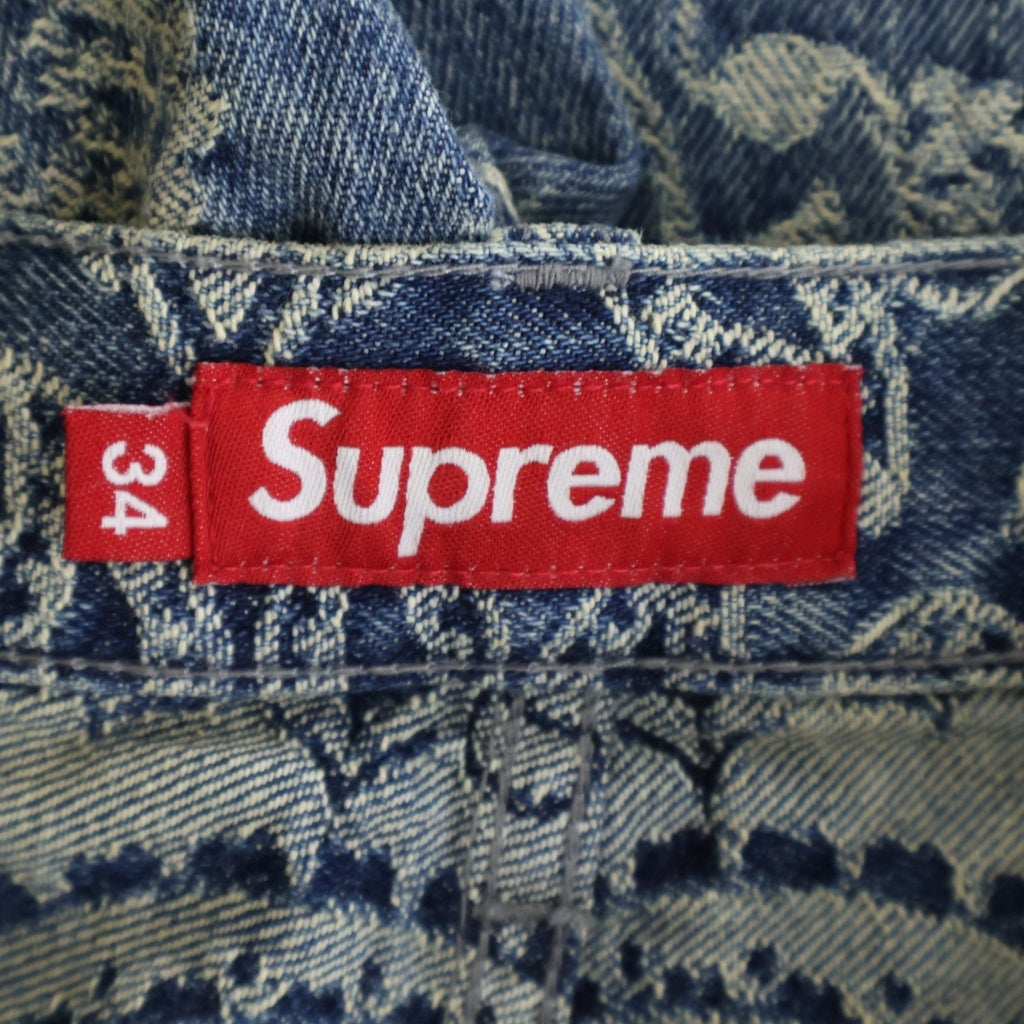 SUPREME(シュプリーム) 25SS Bandana Jacquard Baggy Jean バンダナジャカードバギージーンズ インディゴ