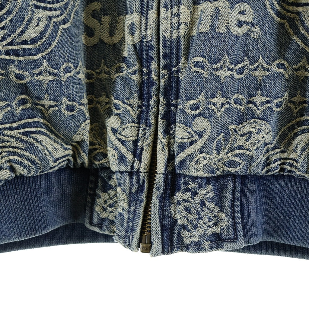 SUPREME(シュプリーム) 25SS Bandana Jacquard Denim Hooded Work Jacket バンダナジャカードデニムフーデッドワークジャケット インディゴ
