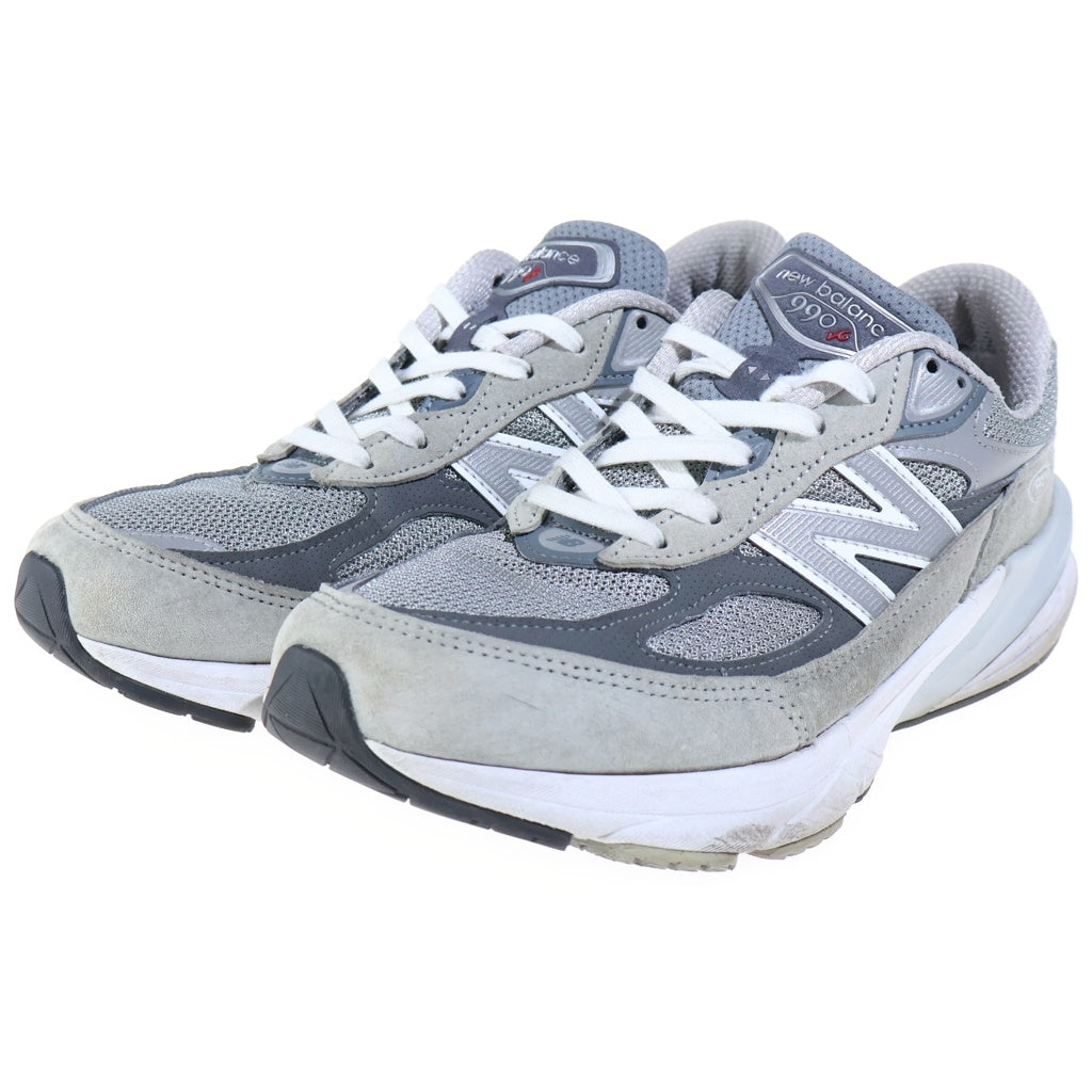 New Balance(ニューバランス) 990V6 メッシュ/スウェード ローカットスニーカー グレー US8/26cm M990GL6