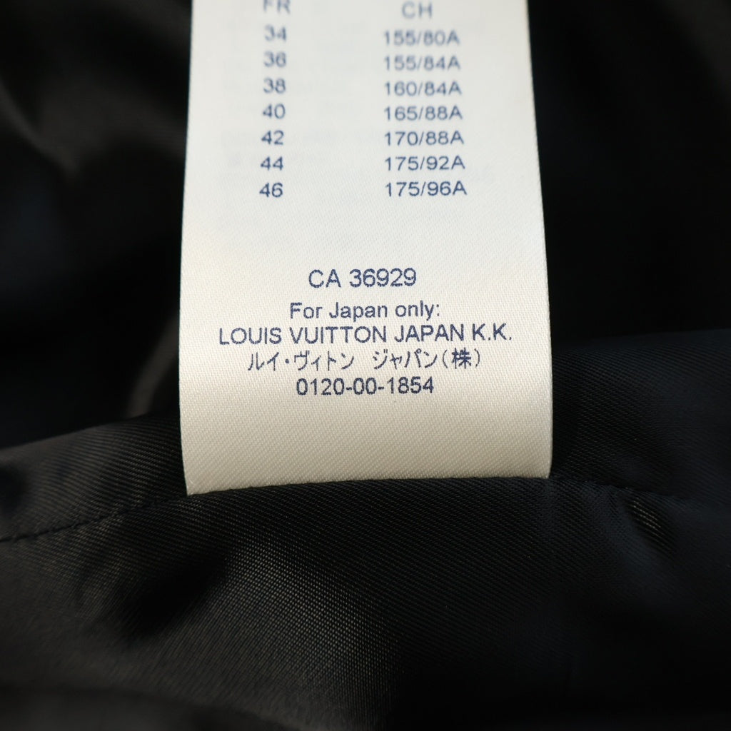 LOUIS VUITTON(ルイヴィトン) 18SS モノグラムジャガード ノーカラー ジップアップ ロング コート ジャケット レディース レッド RW181W FUQ FECO20