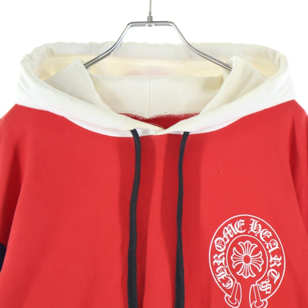CHROME HEARTS(クロムハーツ) ×MATTY BOY PPO HD CHOMPER PLVR マッティボーイ トリコロールチョンパープルオーバーフーディーパーカー レッド/ブルー