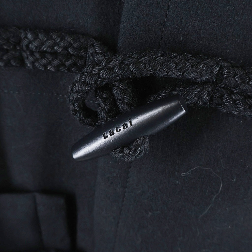 Sacai(サカイ) 25AWWool Melton Blouson ウールメルトンブゾン ドッキングダッフルコート ブラック 25-03846M