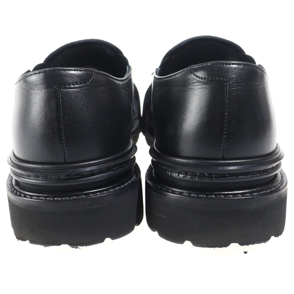 Sacai(サカイ) 25AW Dresscross Shoes ドレスクロスシューズ レザーシューズ ブラック 26-03996M