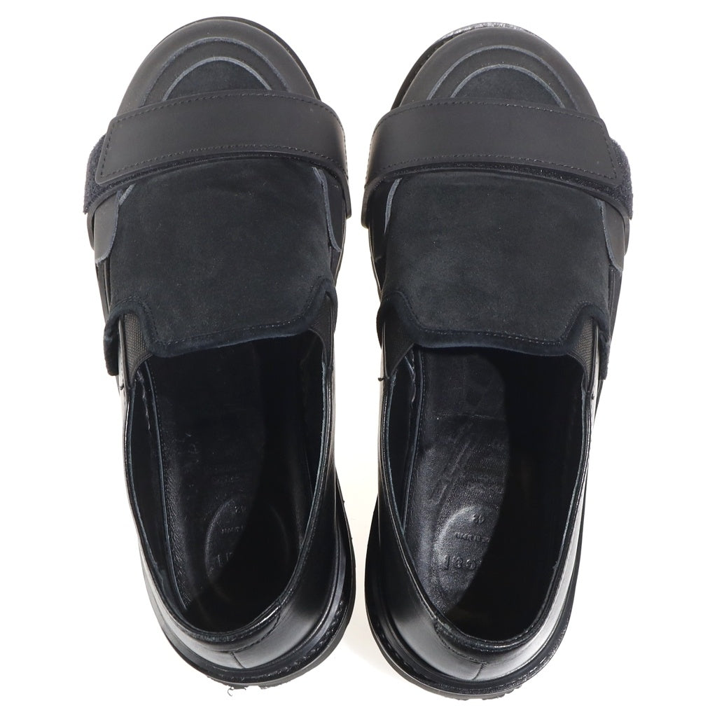 Sacai(サカイ) 25AW Dresscross Shoes ドレスクロスシューズ レザーシューズ ブラック 26-03996M