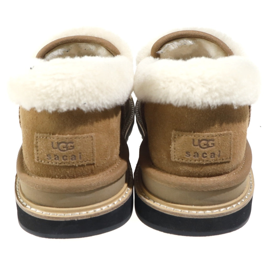 Sacai(サカイ) 25AW ×UGG Loafer Chestnut アグ ローファー チェスナット ボアシューズ ブラウン 1178370