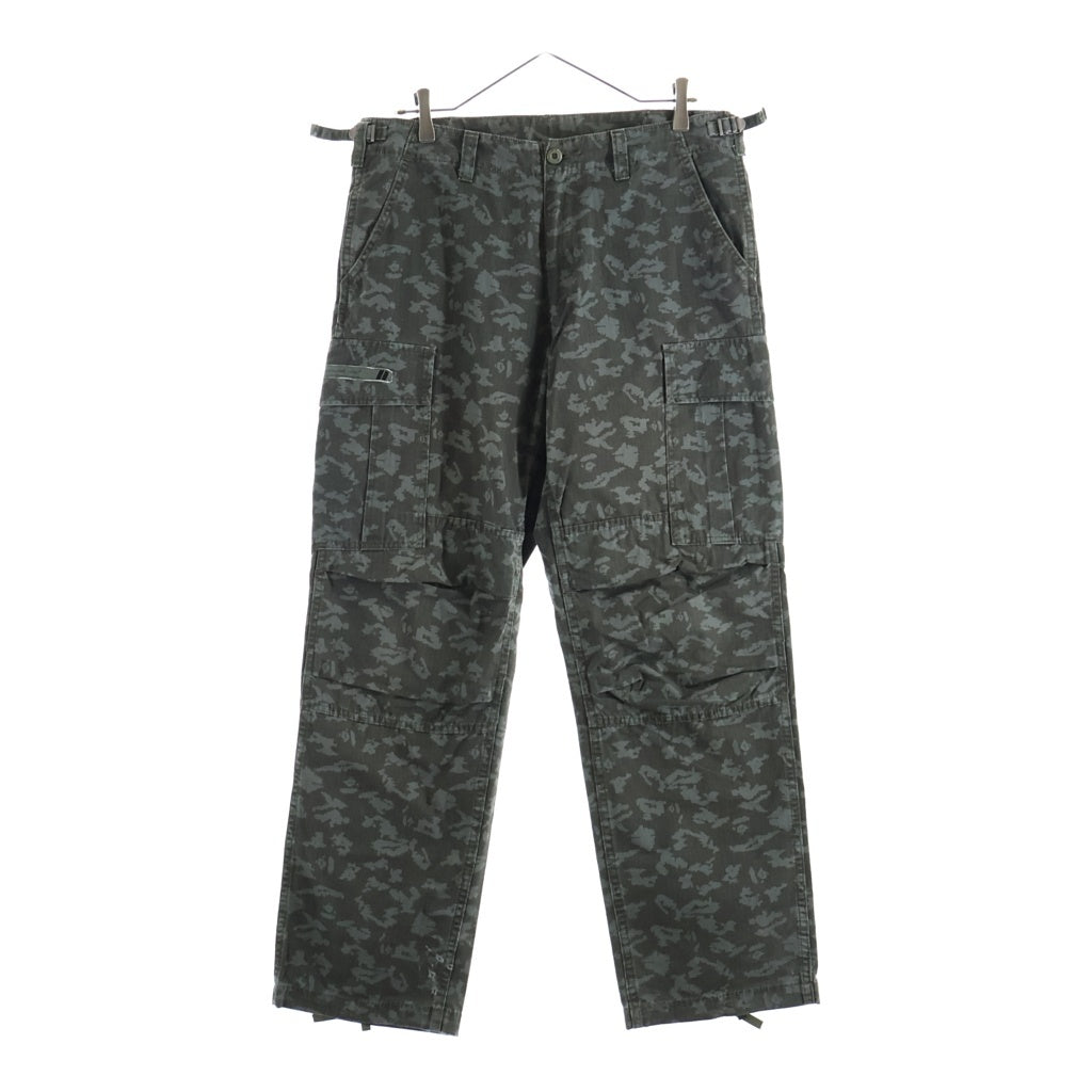 WTAPS(ダブルタップス) 05SS ×A BATHING APE ジップフライ カモ柄 カーゴパンツ グレー SPDT-AP-M03