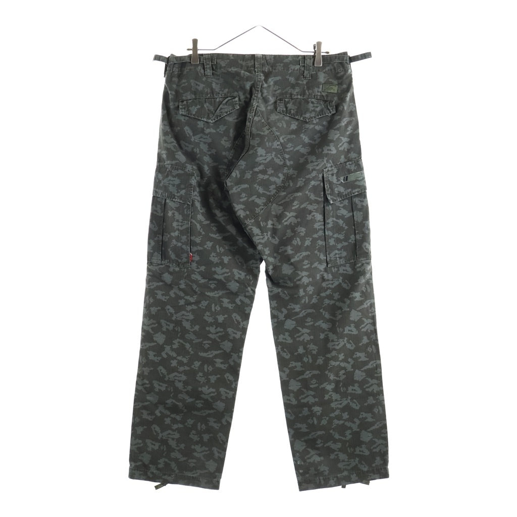 WTAPS(ダブルタップス) 05SS ×A BATHING APE ジップフライ カモ柄 カーゴパンツ グレー SPDT-AP-M03
