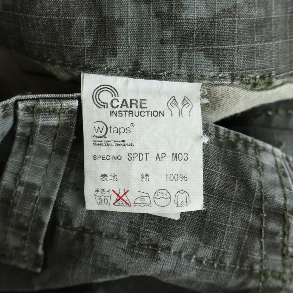 WTAPS(ダブルタップス) 05SS ×A BATHING APE ジップフライ カモ柄 カーゴパンツ グレー SPDT-AP-M03