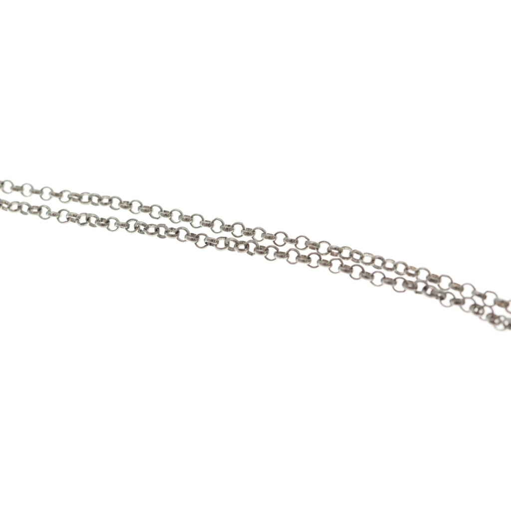 CHROME HEARTS(クロムハーツ) SAFETY PIN R16 1DIA セーフティピン ロールチェーン 1ダイヤ ネックレス シルバー