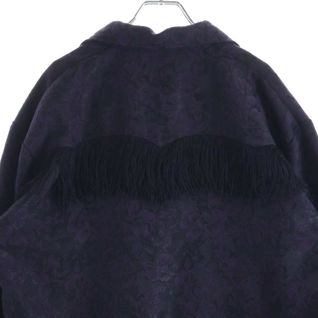 FACCIES(ファッチーズ) FRINGE JD COWBOY BLOUSON ファッチーズ フリンジ ジャカード カウボーイ ブルゾン ジャケット パープル F24S03011-1