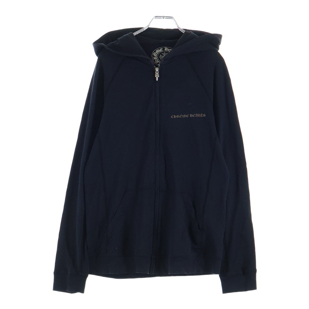 CHROME HEARTS(クロムハーツ) OLD SWTSHRT HD ZIP CHプラスプリントパーカー ブラック/ホワイト
