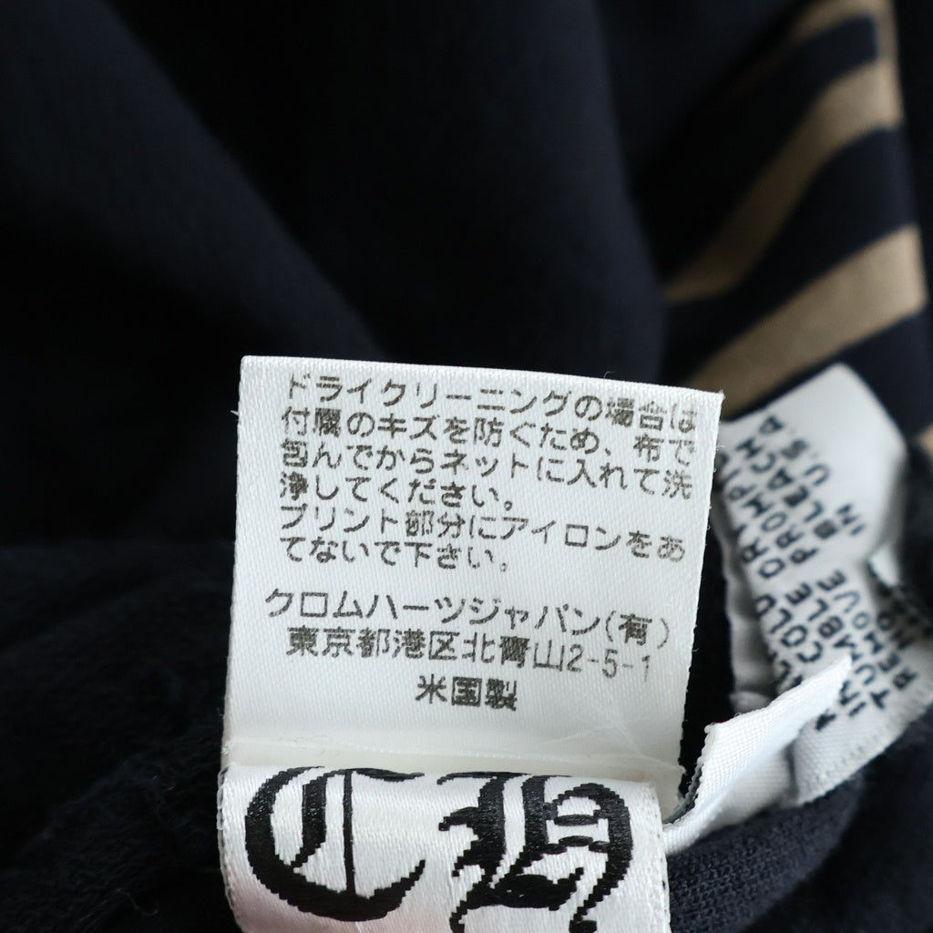 CHROME HEARTS(クロムハーツ) OLD SWTSHRT HD ZIP CHプラスプリントパーカー ブラック/ホワイト
