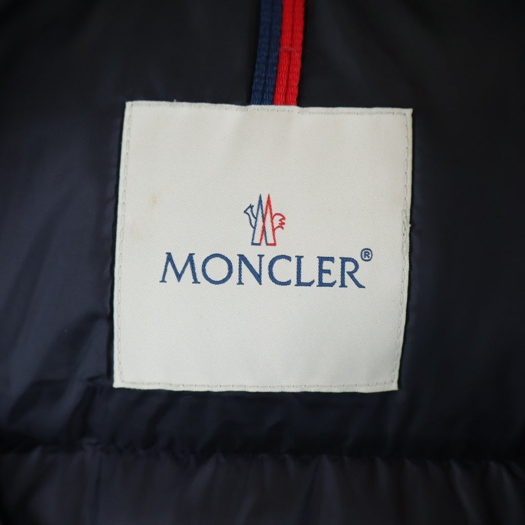 MONCLER(モンクレール) 19AW Sovex ソベックス トリコロール ロゴワッペン ダウンベスト ネイビー レディース