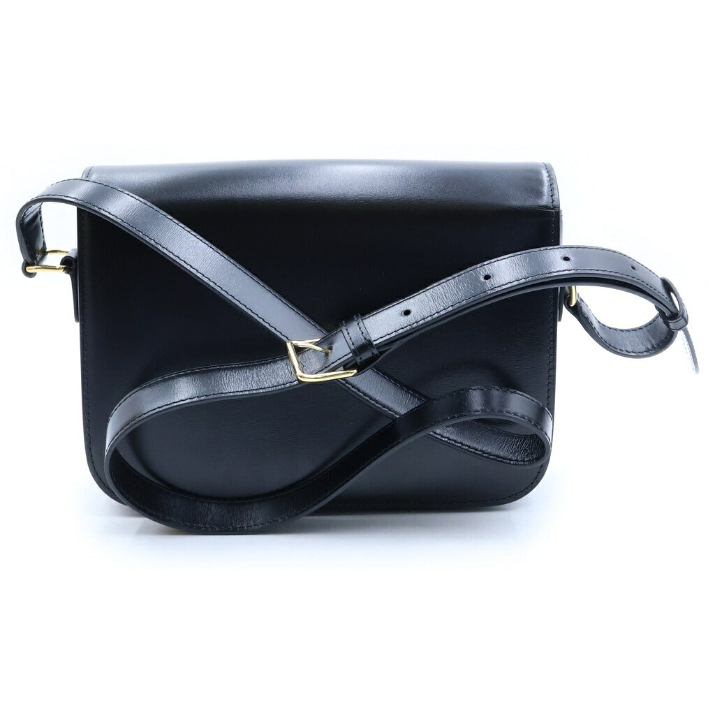 CELINE(セリーヌ) ティーン トリオンフ ショルダーバッグ ブラック レザー ゴールド金具