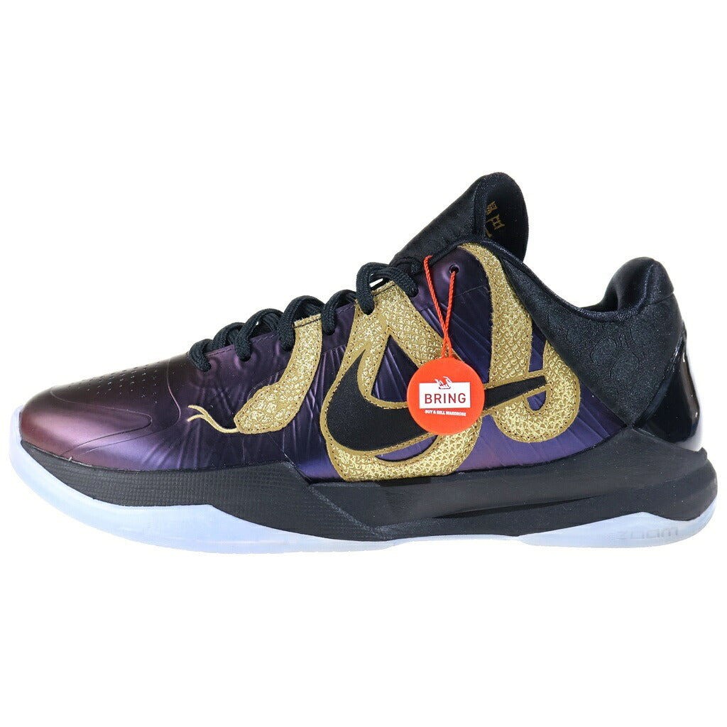 NIKE(ナイキ) KOBE 5 PROTRO Year of the Mamba Eggplant コービー5 プロトロ イヤーオブザマンバ エッグプラント ローカットスニーカー パープル/ゴールド US9.5/27.5cm IB4481-500