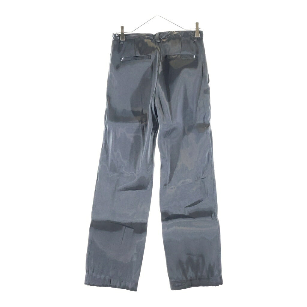 NO BRAND(ノーブランド) HELIOT EMIL Liquid Metal Trousers リキット メタル トラウザーズ ジップフライ スラックスパンツ ブラック