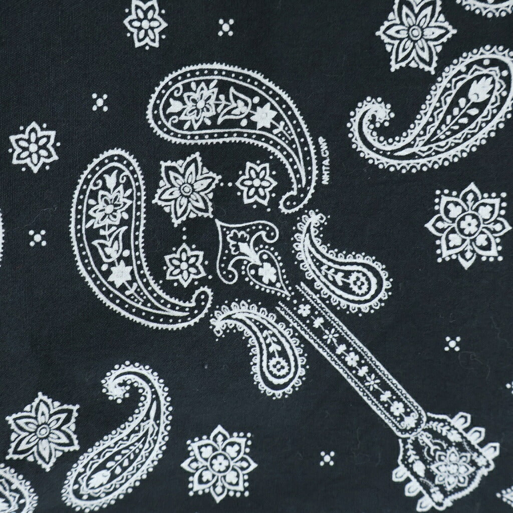 NEIGHBORHOOD(ネイバーフッド) Fixx Bandana/C-JKT ペイズリー柄 バンダナ ジップアップブルゾンジャケット ブラック ARNH-JK-M01