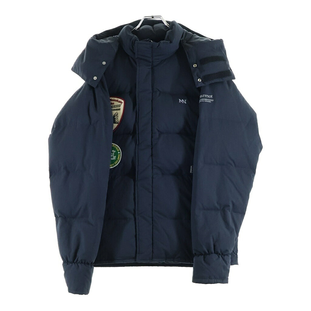 NEIGHBORHOOD(ネイバーフッド) ×MARMOT CLASSIC DOWN / N-JKT ワッペン付き ダウンジャケット ブラック 092DEMAN-JKM03