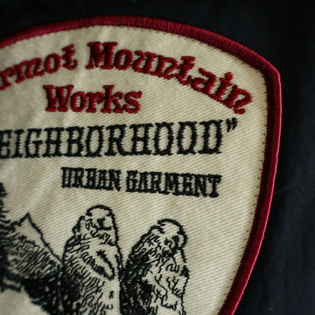 NEIGHBORHOOD(ネイバーフッド) ×MARMOT CLASSIC DOWN / N-JKT ワッペン付き ダウンジャケット ブラック 092DEMAN-JKM03