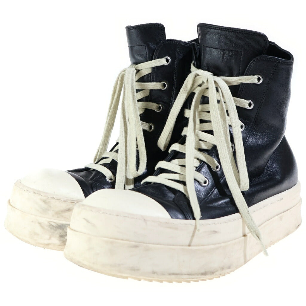 Rick Owens(リックオウエンス) MEGA BUMPER SNEAKS メガバンパー スニーカーズ ハイカットスニーカー ブラック/ホワイト