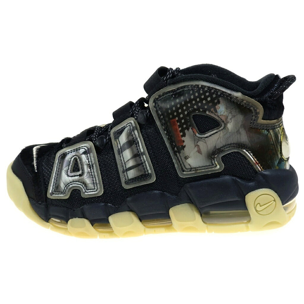 NIKE(ナイキ) AIR MORE UPTEMPO UTAGAWA KUNIYOSHI DM6213-045 エア モア アップテンポ ウタガワ クニヨシ ハイカットスニーカー ブラック US7/25.0cm