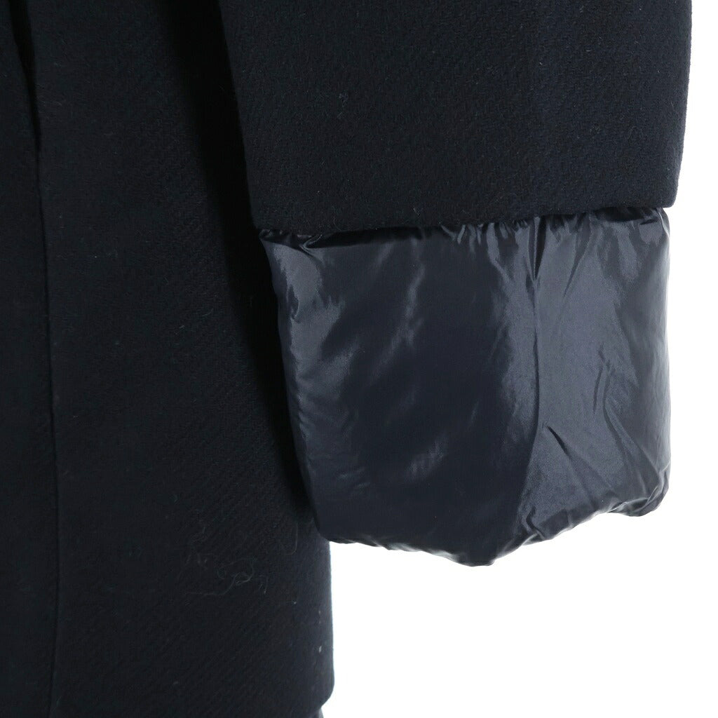 HERNO(ヘルノ) ドッキング フーデッド ナイロン ダウンコート ブラック レディースpi001966d-33344-9300