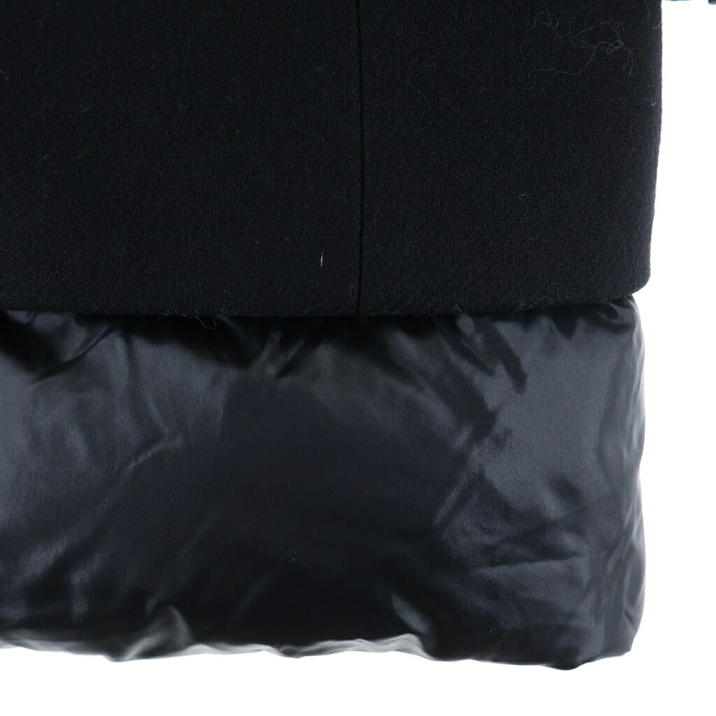 HERNO(ヘルノ) ドッキング フーデッド ナイロン ダウンコート ブラック レディースpi001966d-33344-9300