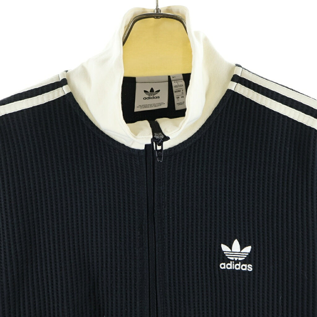 adidas(アディダス) ワッフル クラシック トラッカージャケット ブラック/ホワイト JW0110