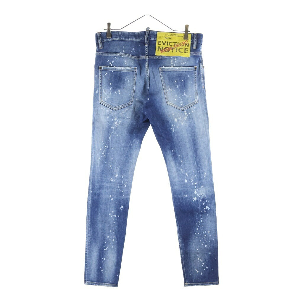 DSQUARED2(ディースクエアード) ボタンフライ スキニーデニム パンツ インディゴ S74LB1061