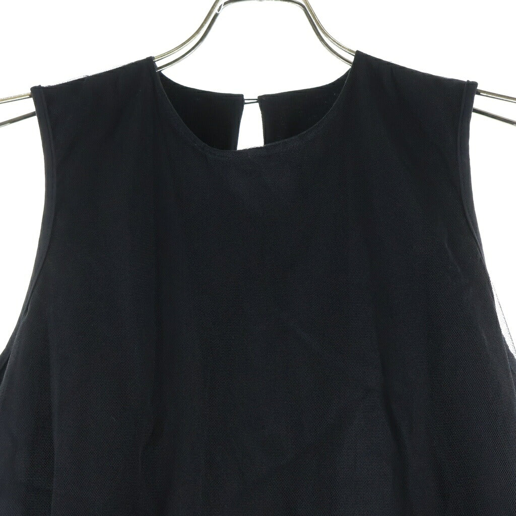 NO BRAND(ノーブランド) CYGNE【シーニョ】 チュール ロング ワンピース ドレス レディース ブラック CY2411-06-013