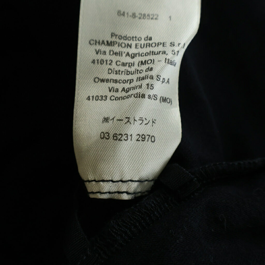 Rick Owens(リックオウエンス) ×Champion チャンピオン 半袖Tシャツ カットソー ブラック CM01E1675-CHJG
