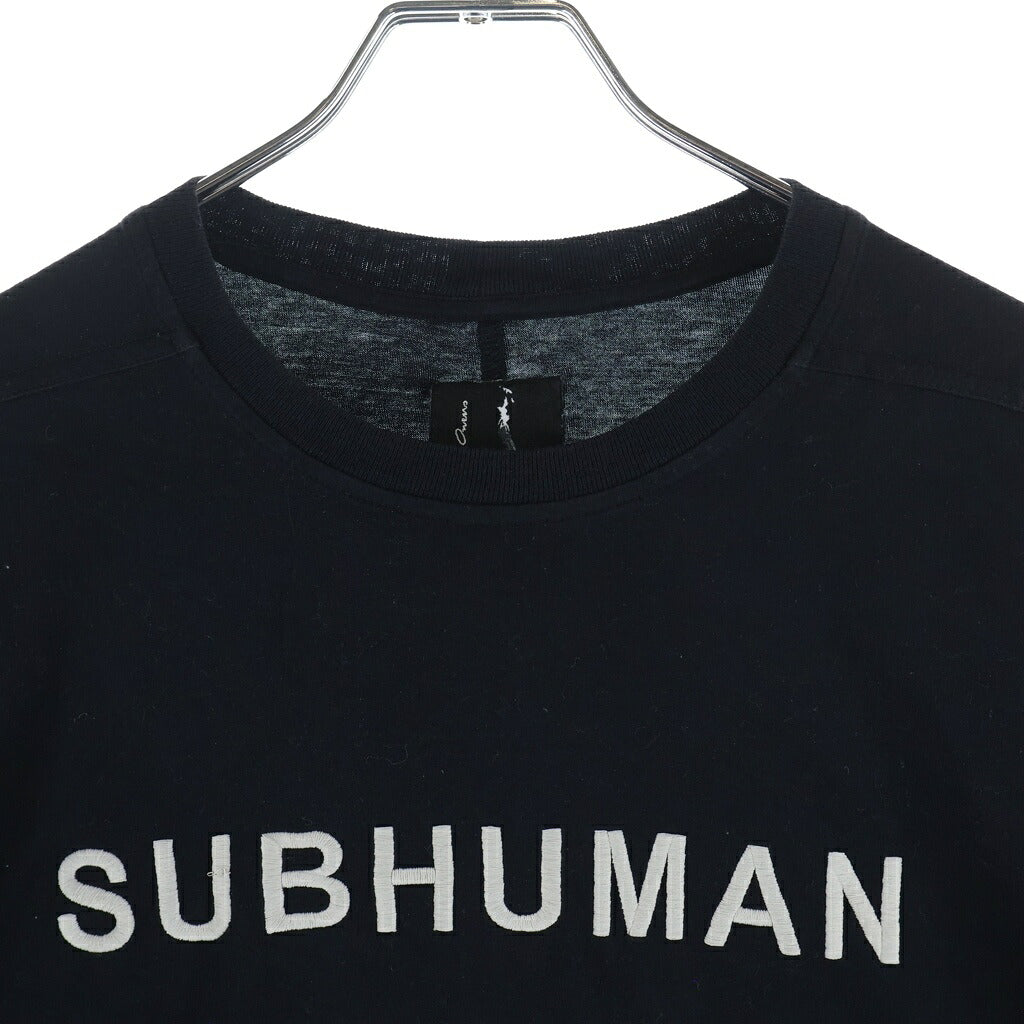 Rick Owens(リックオウエンス) ×Champion チャンピオン 半袖Tシャツ カットソー ブラック CM01E1675-CHJG