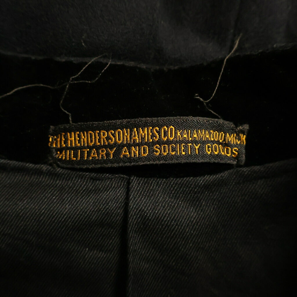NO BRAND(ノーブランド) 【THE HENDERSONAMES CO.】 ヘンダーソン・エイムズ ボタンフライ ロングコート ブラック