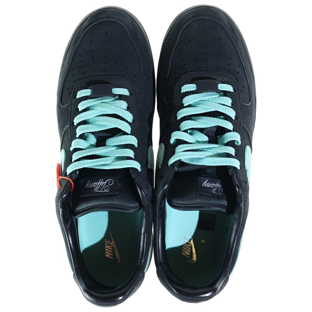 NIKE(ナイキ) ×TIFFANY&CO AIR FORCE 1 LOW 1837 BLACK DZ1382-001 ティファニー エアフォース1 ローカットスニーカー ブラック US10.5/28.5cm