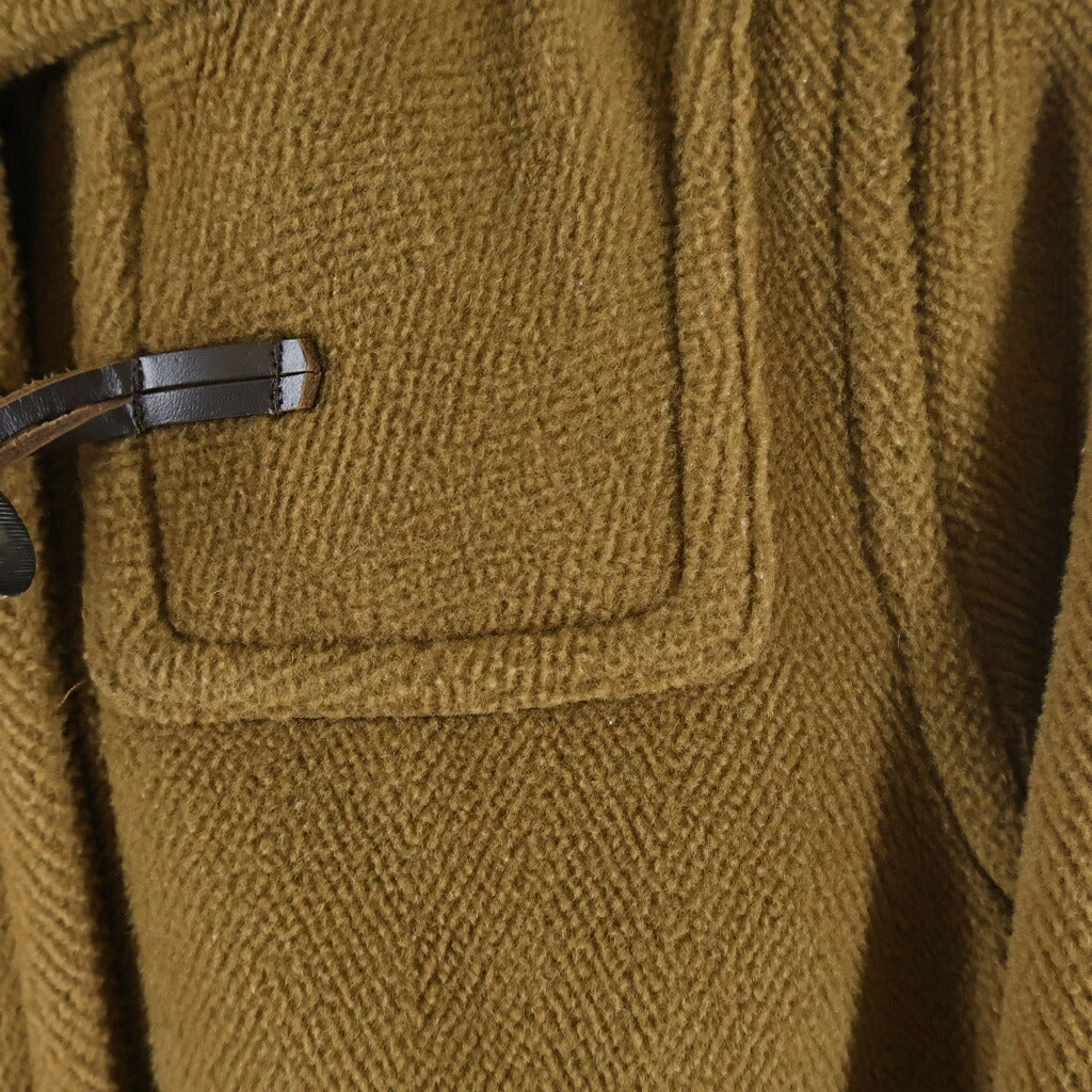 NO BRAND(ノーブランド) 【INVERTERE】 インバーディア ウール フーディー ダッフルロングコート イングランド製 ブラウン 14-020-410-0094-3-0