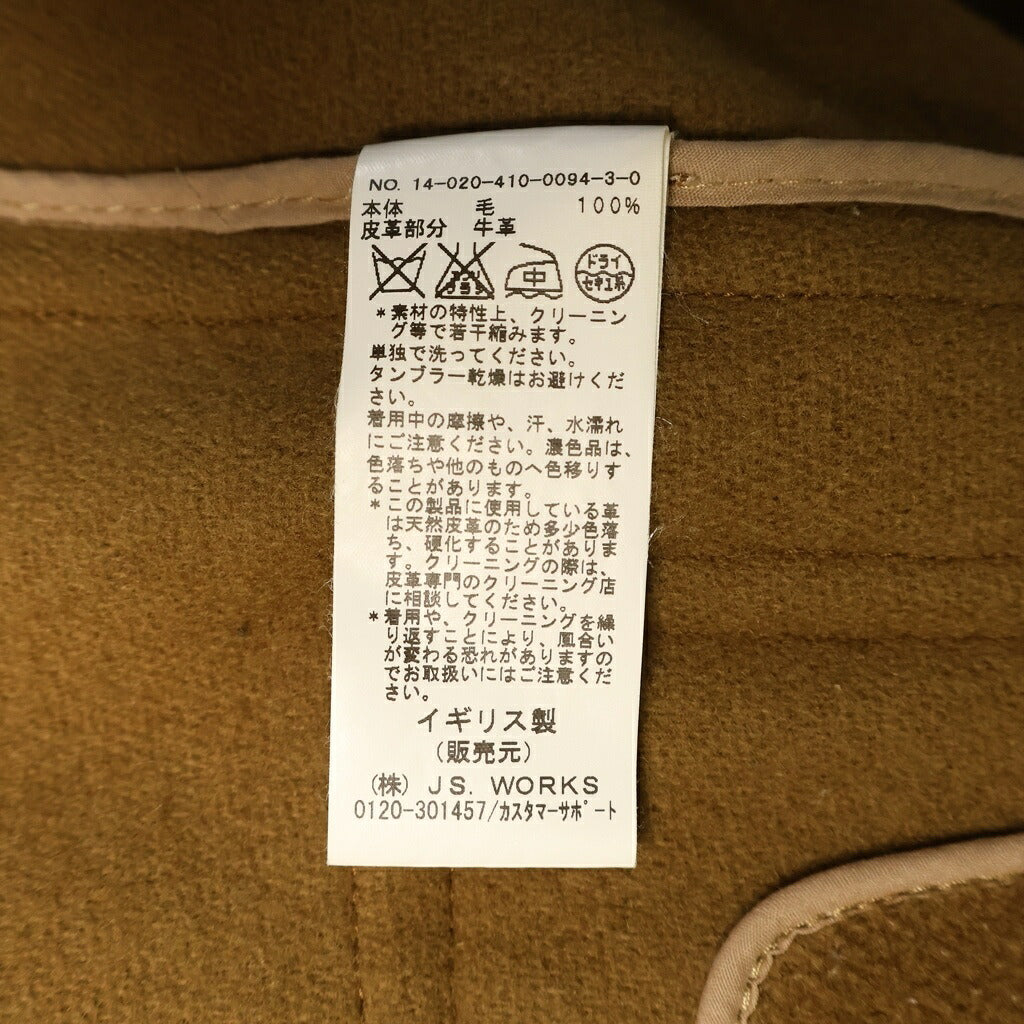 NO BRAND(ノーブランド) 【INVERTERE】 インバーディア ウール フーディー ダッフルロングコート イングランド製 ブラウン 14-020-410-0094-3-0