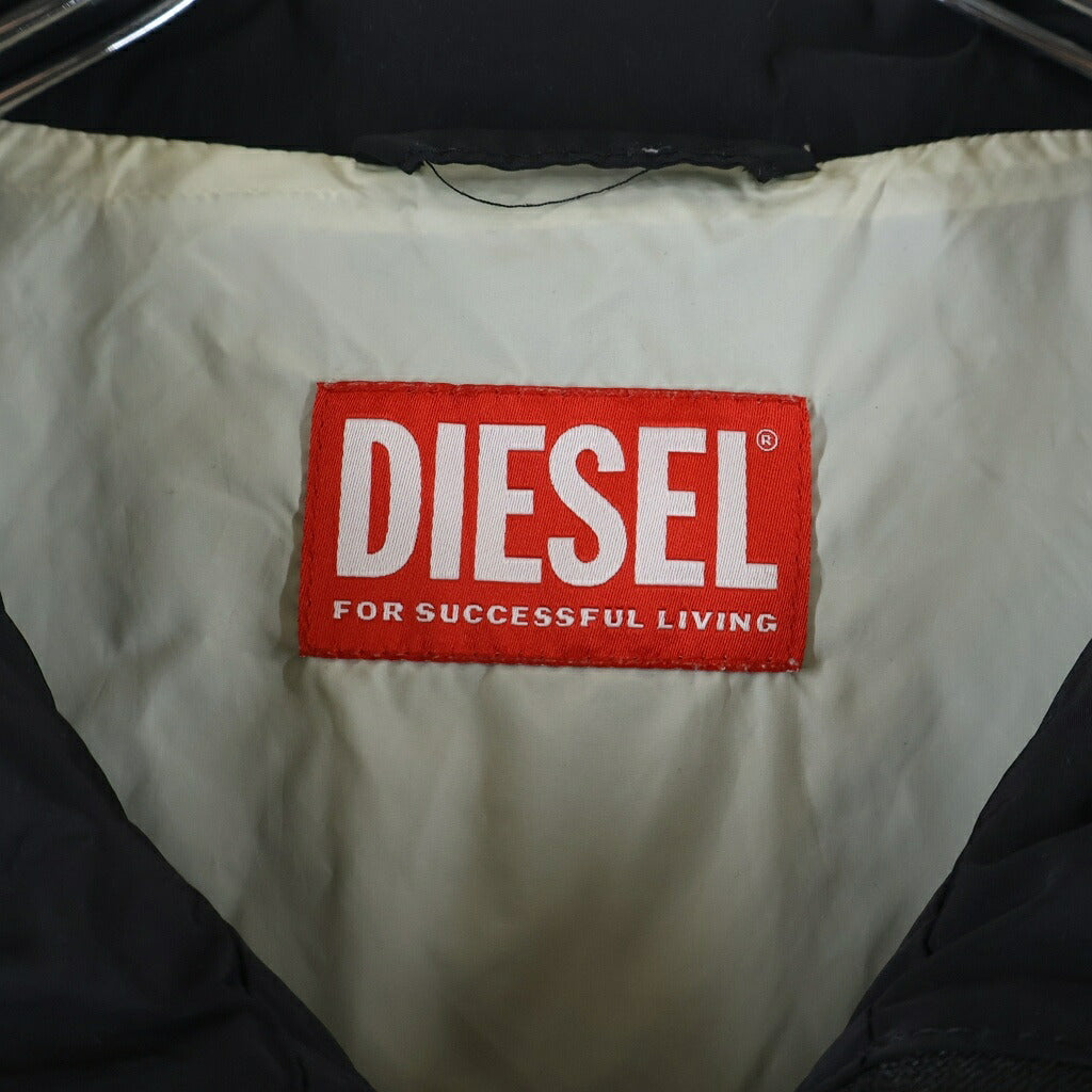 DIESEL(ディーゼル) J-VATEL ロゴナイロンジャケット ブラック 0AKAD A12601 OAKAD