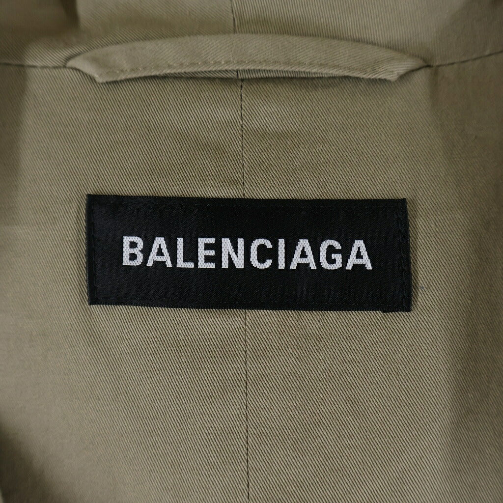 BALENCIAGA(バレンシアガ) フード付き ジップアップ ロングコート ベージュ 602023 TBP01