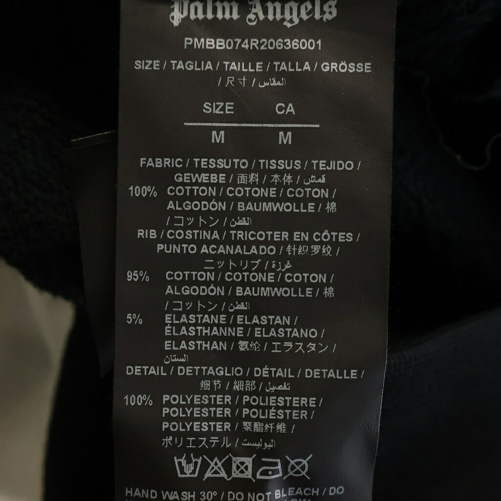 Palm Angels(パームエンジェルス) ファイアーパターン プルオーバースウェットパーカー フーディー ブラック PMBB074R20636001