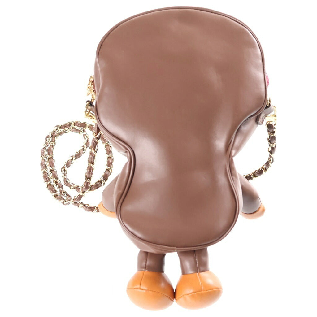 A BATHING APE(アベイシングエイプ) BABY LISA MILO ベイビーマイロ リサ 人形型 ショルダーバック ブラウン