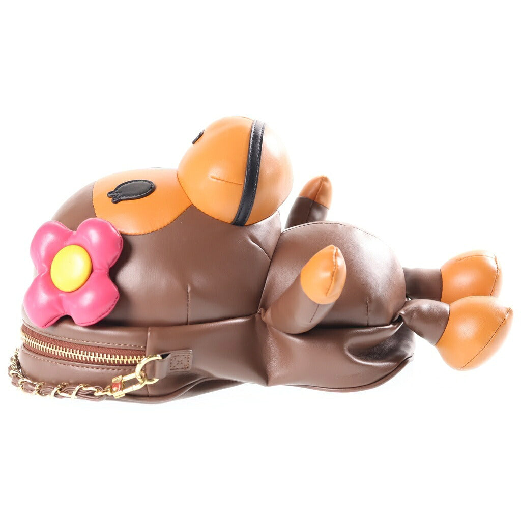 A BATHING APE(アベイシングエイプ) BABY LISA MILO ベイビーマイロ リサ 人形型 ショルダーバック ブラウン