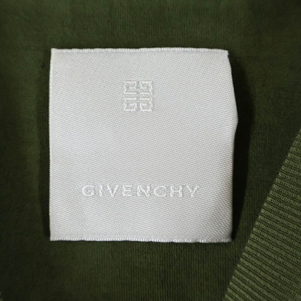 GIVENCHY(ジバンシィ) 両面プリント クルーネック半袖Tシャツ カットソー カーキ BM716N3YGX