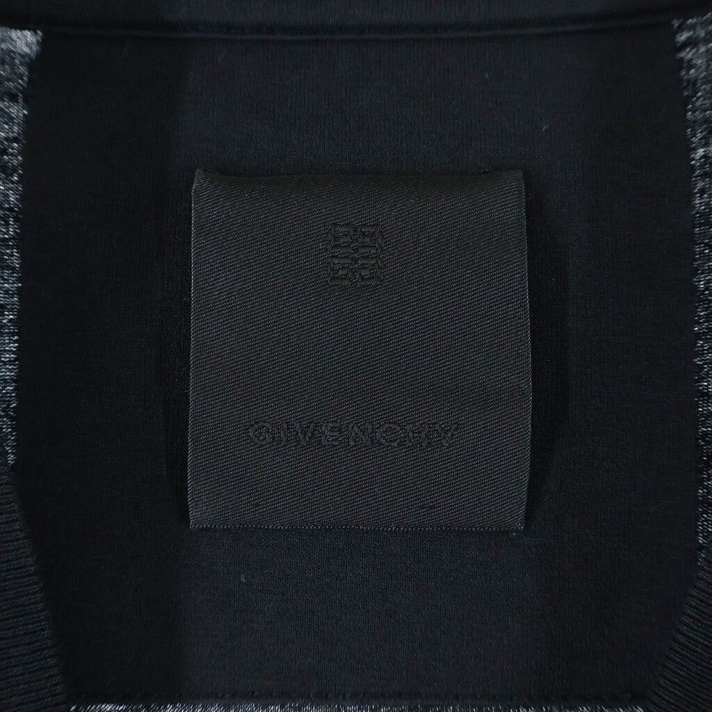 GIVENCHY(ジバンシィ) ×Disney Oswald Flowers オズワルド フラワー クルーネック半袖Tシャツ カットソー ブラック BW709Y3YB2