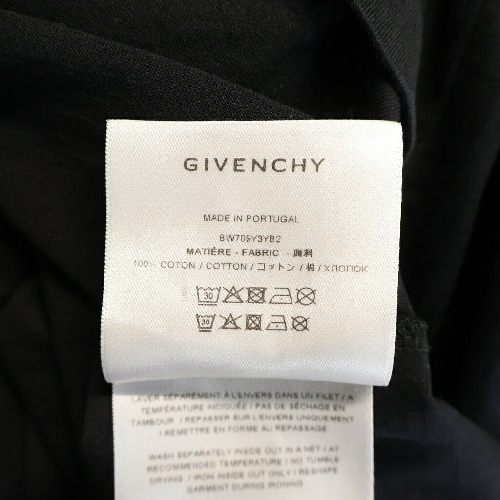 GIVENCHY(ジバンシィ) ×Disney Oswald Flowers オズワルド フラワー クルーネック半袖Tシャツ カットソー ブラック BW709Y3YB2