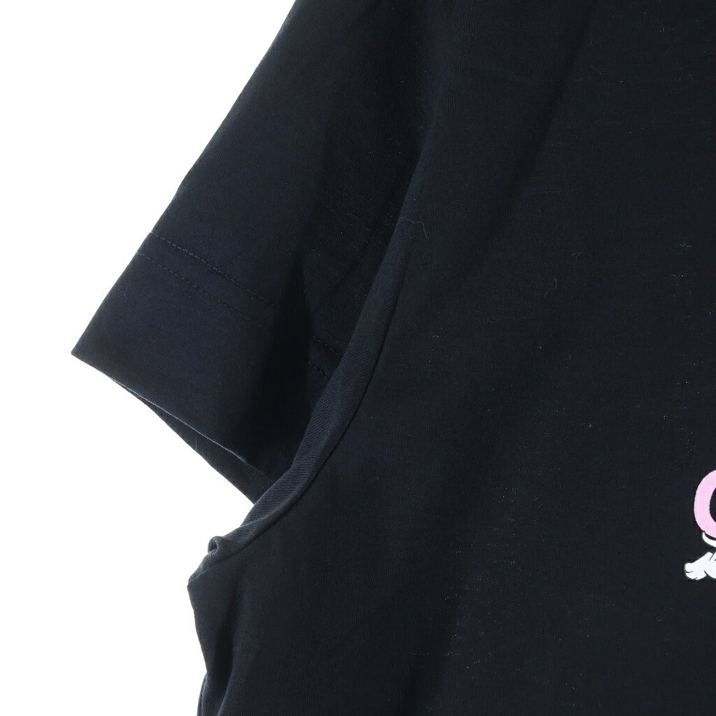 GIVENCHY(ジバンシィ) ×Disney 101Dalmatians 101ダルメシアンプリント クルーネック半袖 スリムTシャツ カットソー ブラック BW707Y3ZAR