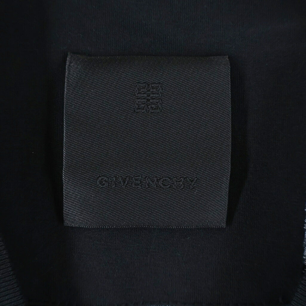 GIVENCHY(ジバンシィ) ×Disney 101Dalmatians 101ダルメシアンプリント クルーネック半袖 スリムTシャツ カットソー ブラック BW707Y3ZAR