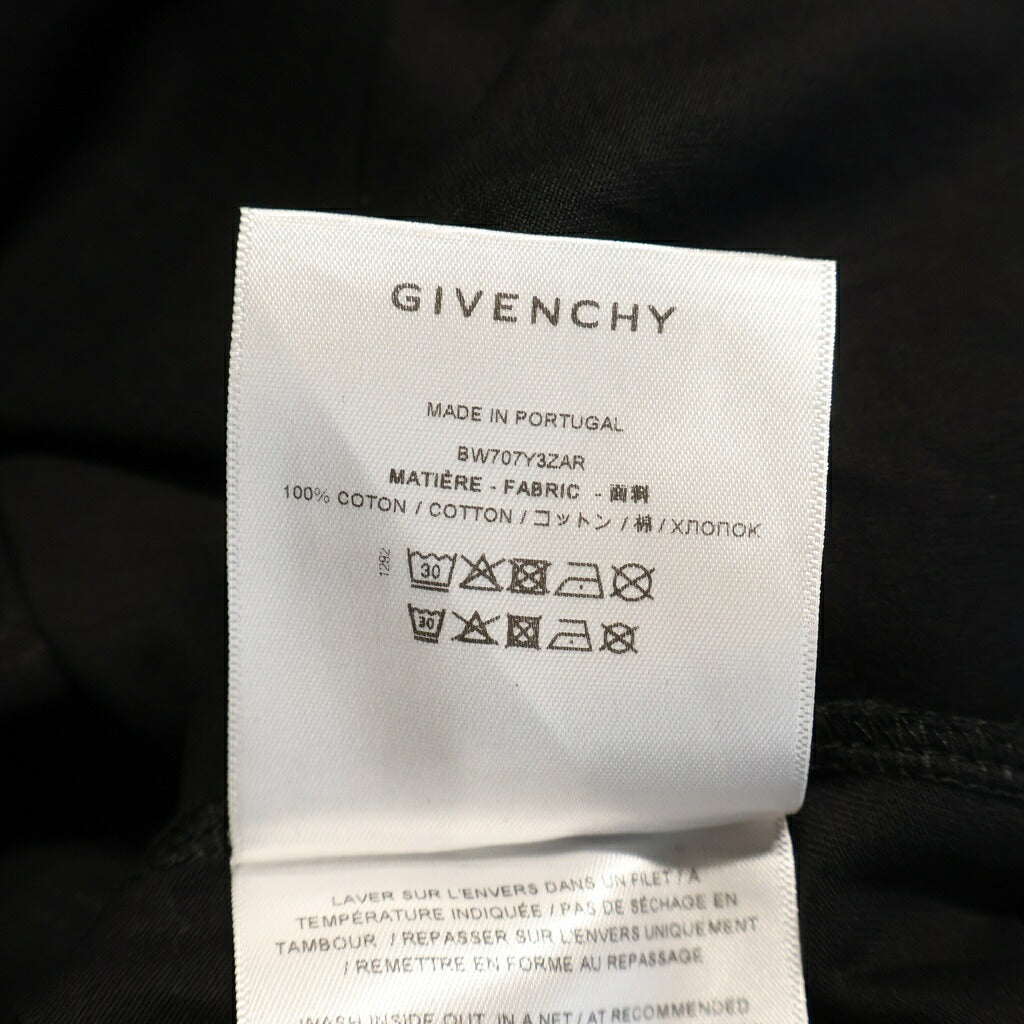 GIVENCHY(ジバンシィ) ×Disney 101Dalmatians 101ダルメシアンプリント クルーネック半袖 スリムTシャツ カットソー ブラック BW707Y3ZAR