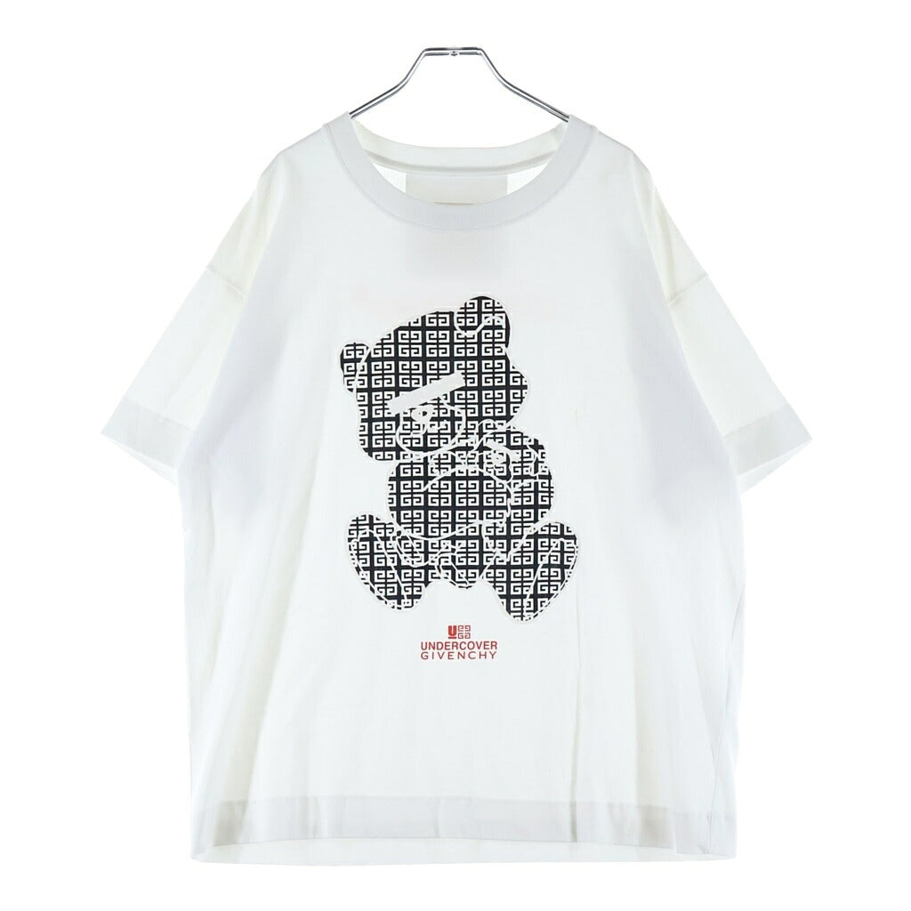 GIVENCHY(ジバンシィ) ×UNDERCOVER GINZA SIX 銀座シックス限定 ベアプリント クルーネック半袖Tシャツ カットソーホワイト BM71JB3YMF